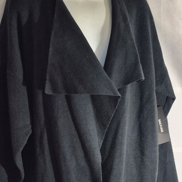 Promesa lovely long Cardigan sweater, 40" long, Dark Bluish Grey, Large. NWT - Picture 7 of 16